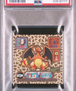1999 AMADA POKEMON JAPANESE SUPER DX GOLD STICKERS #D124 CHARIZARD SUPER DX GOLD STICKERS PSA 9
